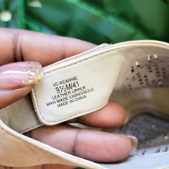 Vince camuto Keannie open toe booties block heel size 9.5 - Picture 9 of 13